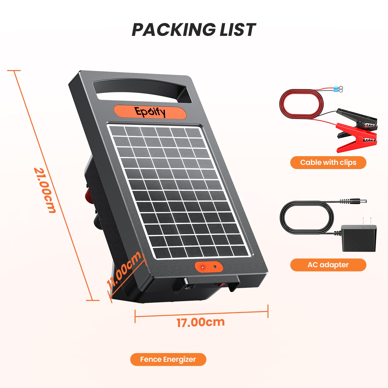 24H Uninterrupted Protection Solar Fence Charger 10 Miles Electric Fence Charger