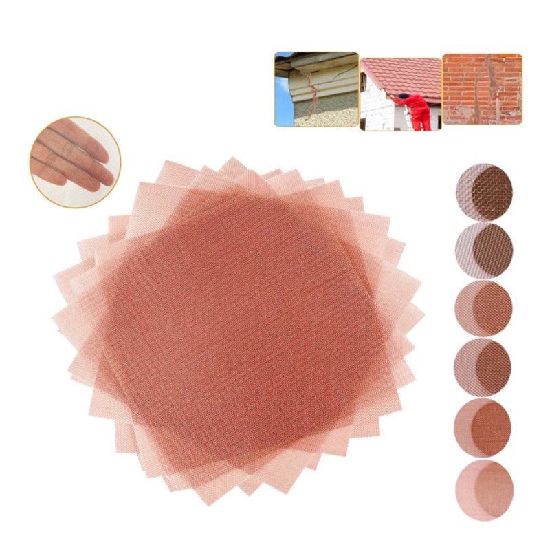 10-200 Mesh 99.9% Copper Screen Woven Mesh Screen Copper Mesh Cloth