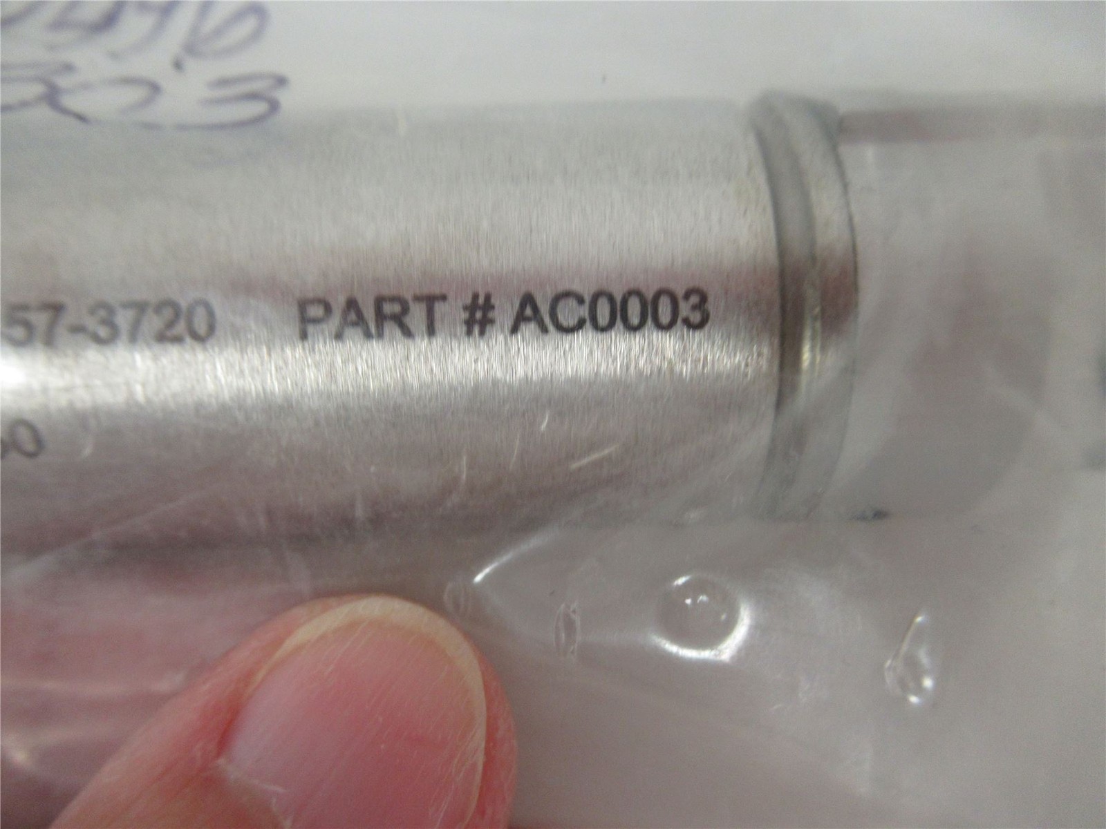 255467 New-No Box; WeighTech AC0003 Pneumatic Air Cylinder 9/16″Bore x 2.5″Str