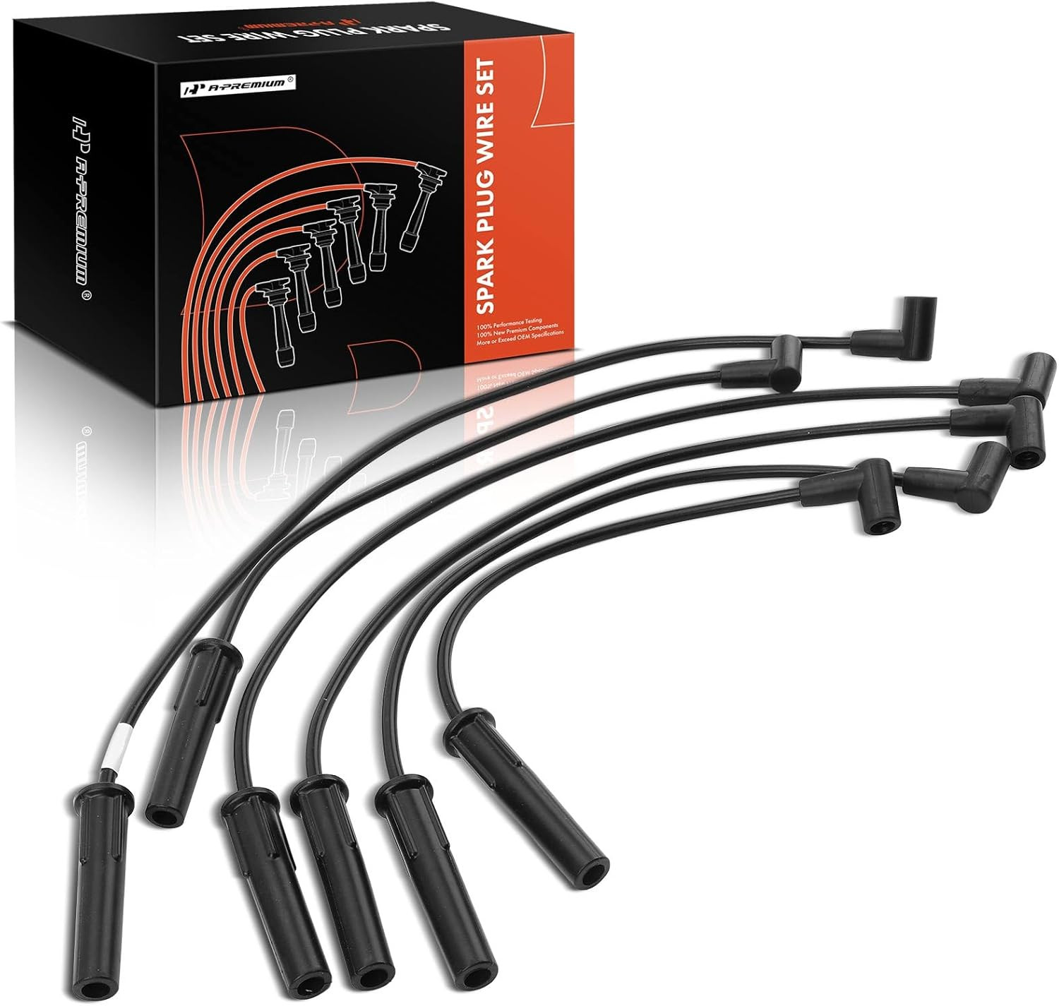 Ignition Spark Plug Wires Set of 6 Compatible with Dodge Grand Caravan 1998-2000