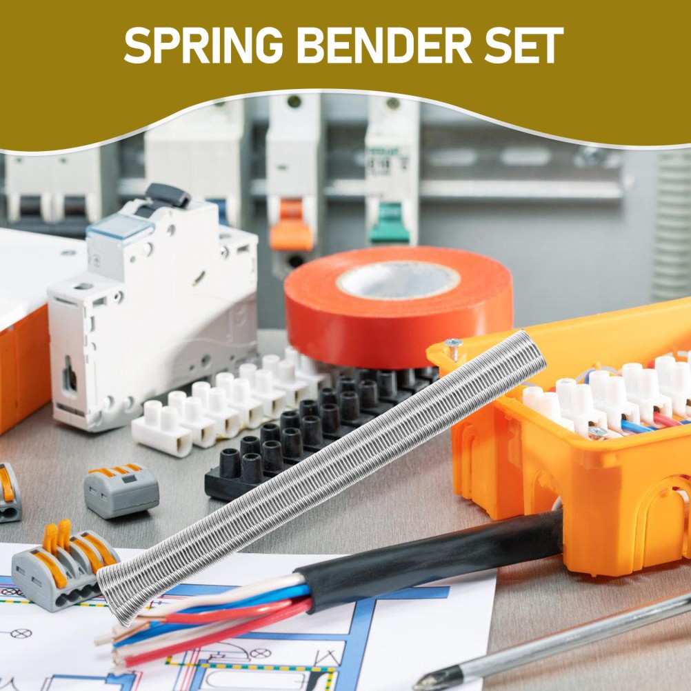 7 Pcs Metal Bender Hand Tool Copper Pipe Spring Kit Aluminum-plastic Bending