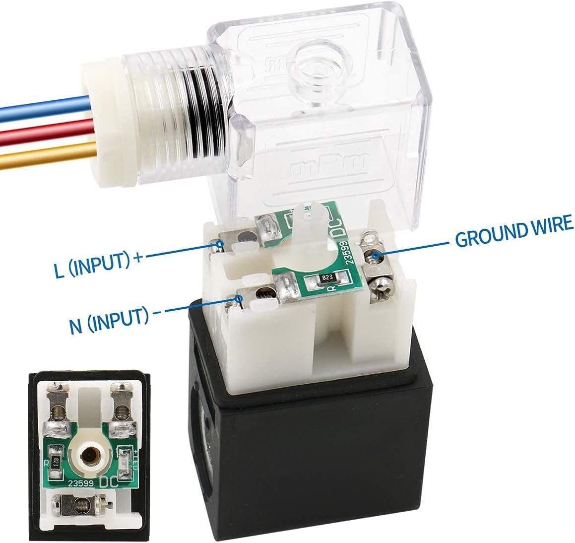 Baomain Pneumatic Air Control Solenoid Valve 4V210-08 220V AC 5 Way 2 Position P