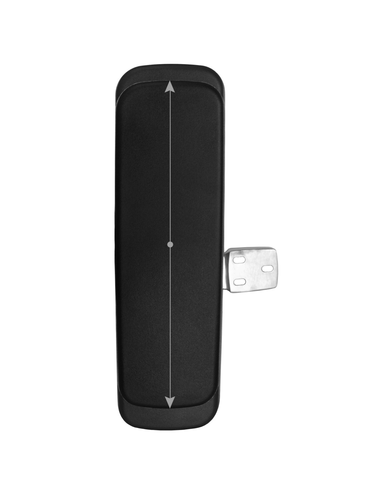 Height Adjustable Chrome 4D Chair Armrest w/ Arm Pads – Pair – S5402-K