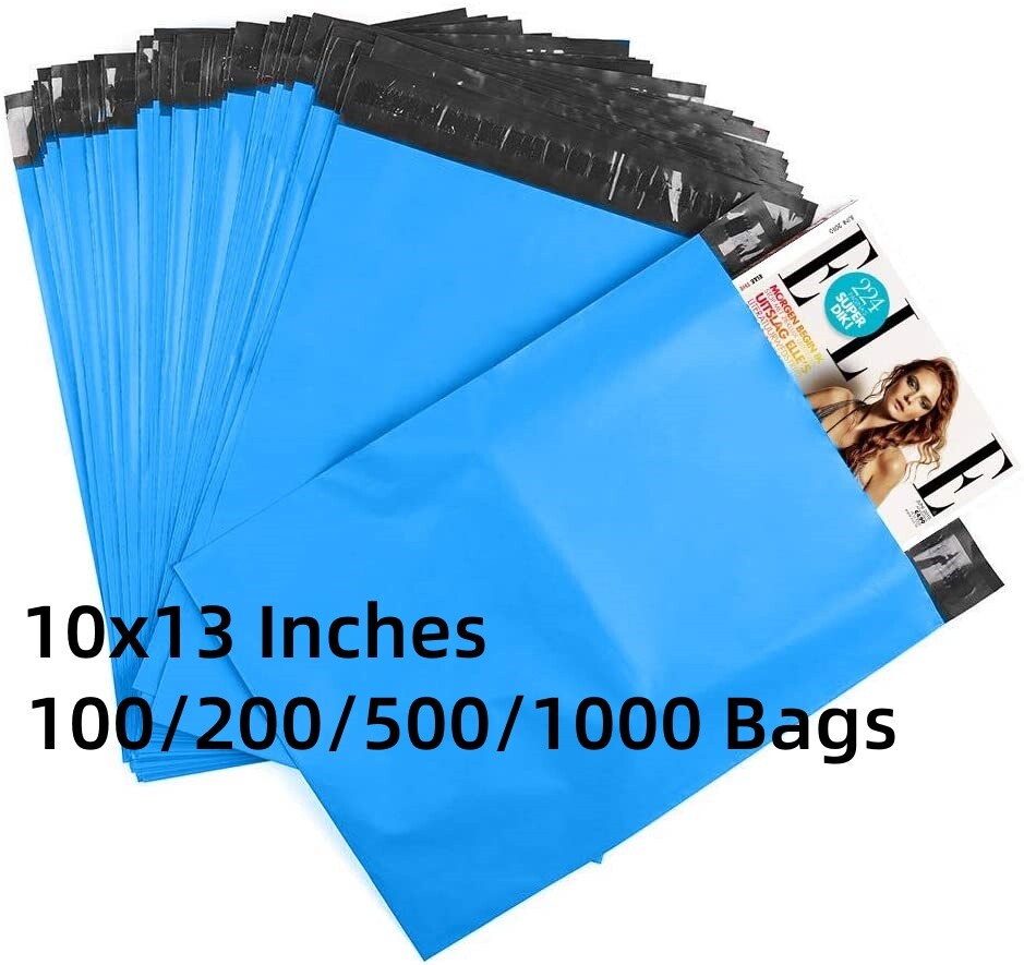 Fashion Poly Mailers 10×13 Blue 2.5Mil – 100/500 Pcs Self Seal Shipping Bags US