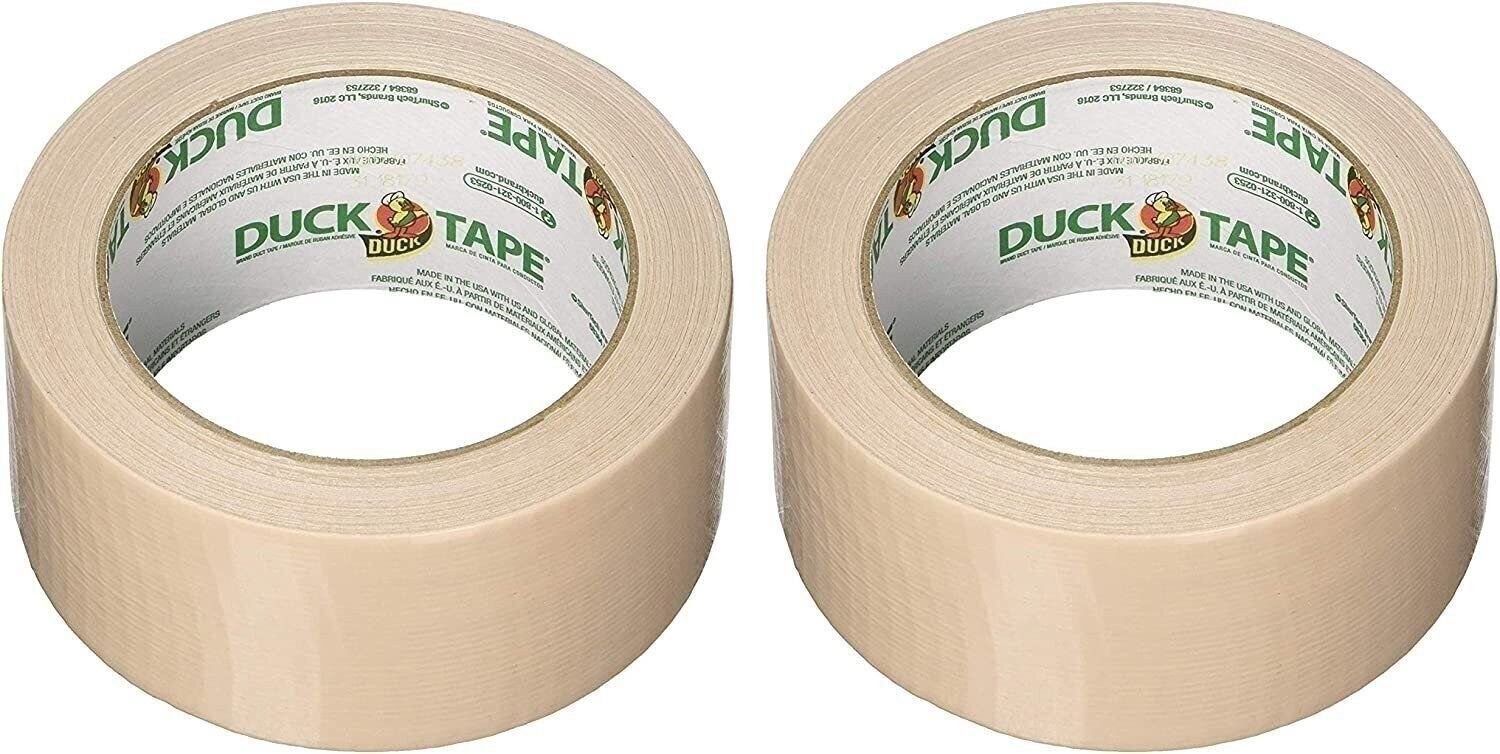 Duck 283264 1.88″ X 20 Yards Beige Duck Tape (Тwo Рack, Cookie Dough)