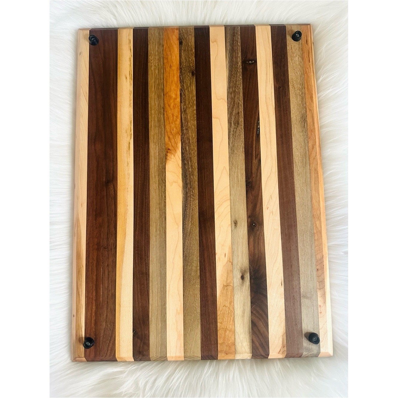 Black Walnut & Maple Wood Cutting Board-Handmade