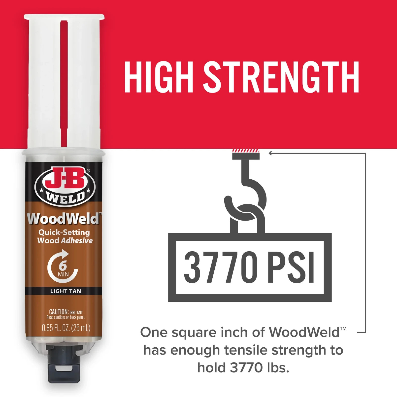 JB Weld 50151 WoodWeld Syringe Bonding Epoxy