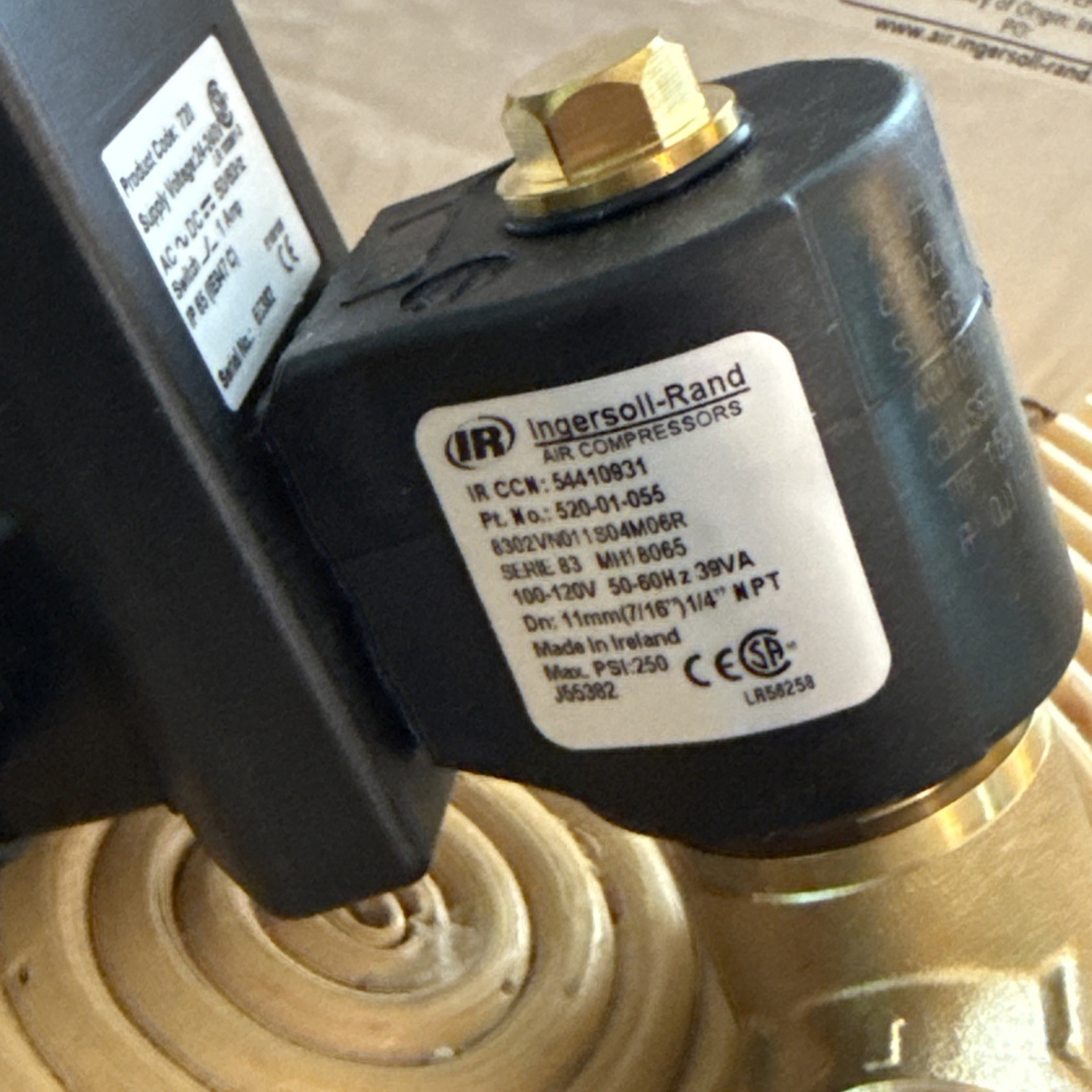 New Ingersoll Rand EDV200 54410931 Electronic Auto Drain Valve 1/4″ 1/2″ 110V