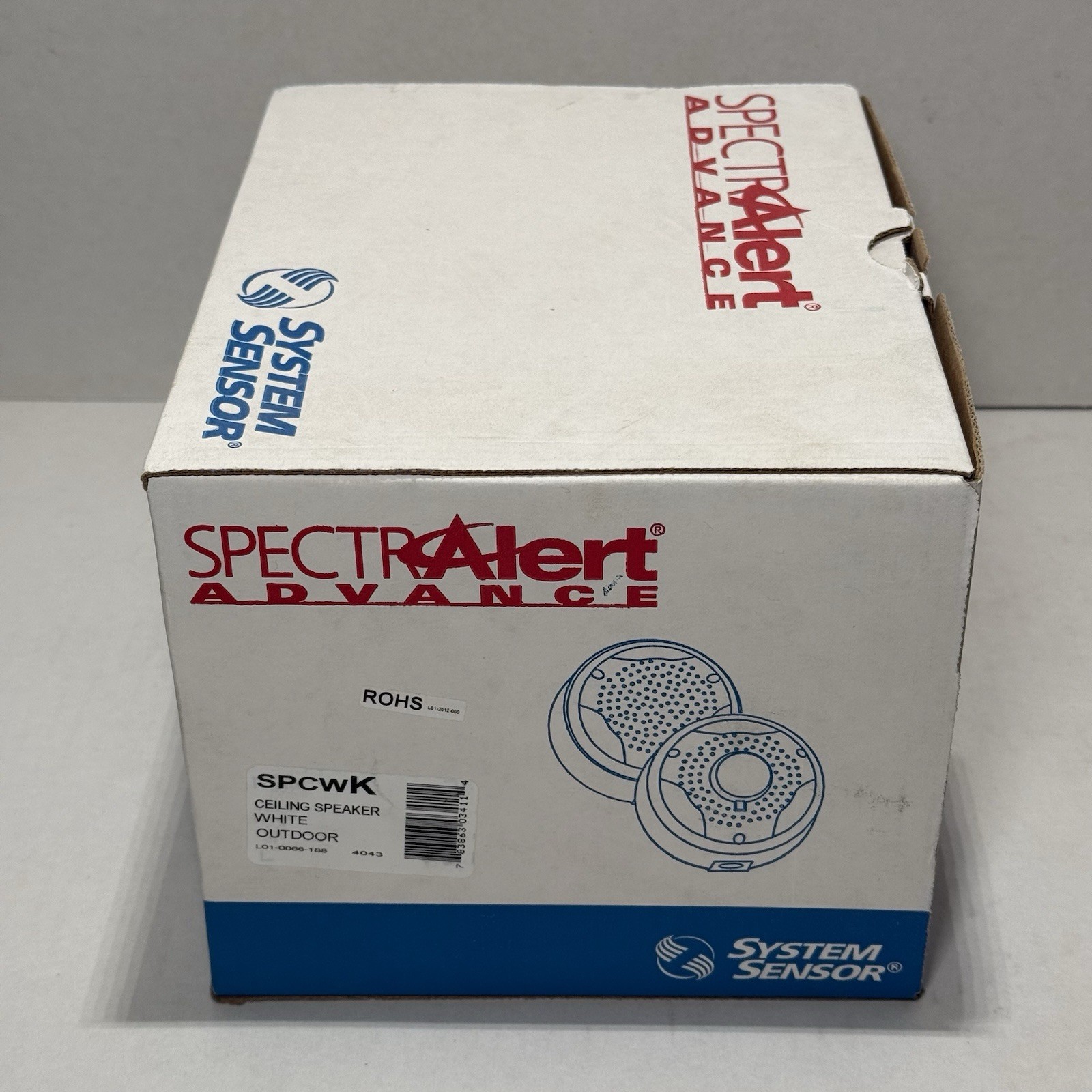System Sensor SpectrAlert Advance SPCWK Ceiling Speaker White Outdoor New