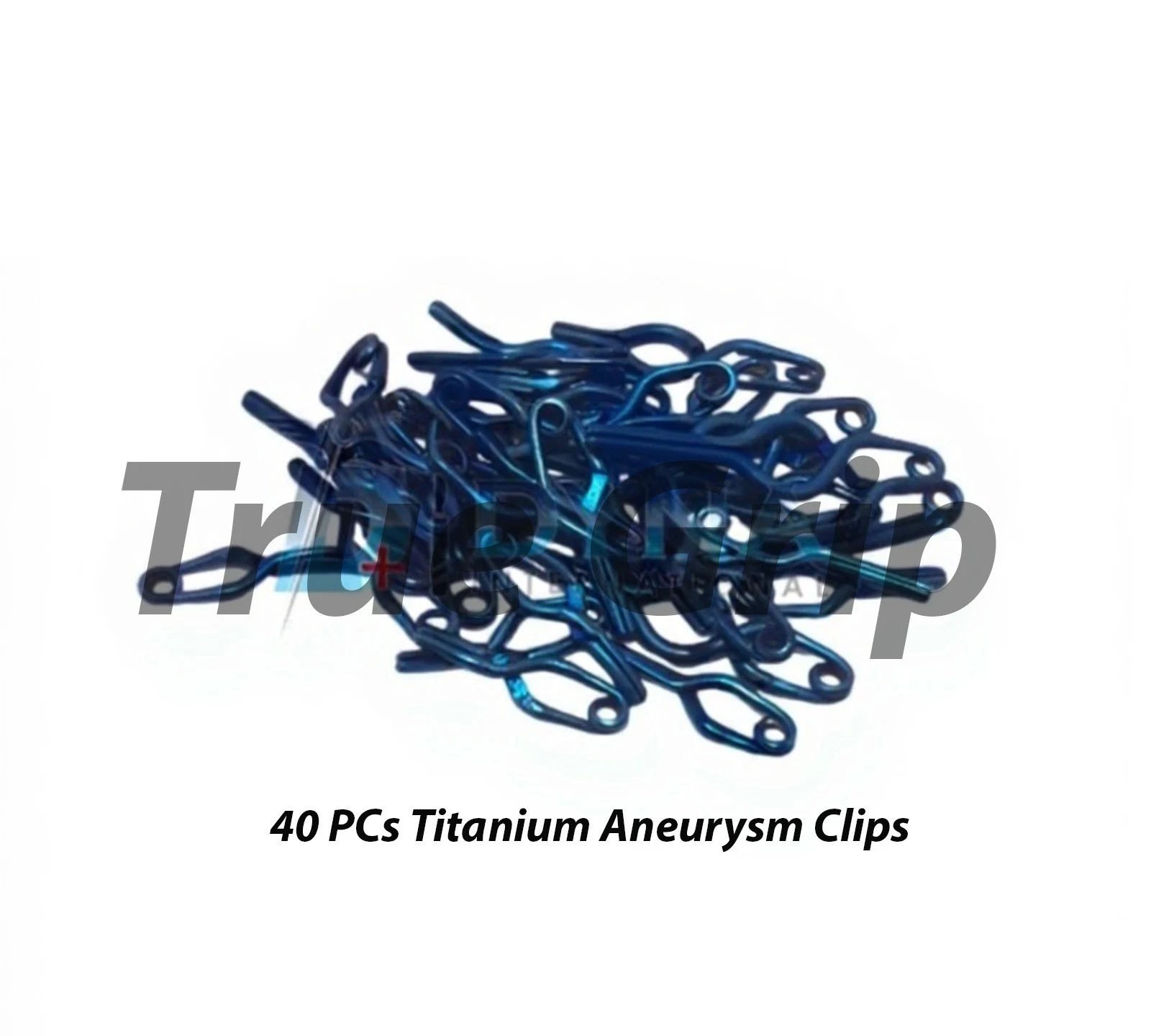 40 PCs Titanium Aneurysm Clips | Neuro Surgery Vascular Micro Clips | Surgical