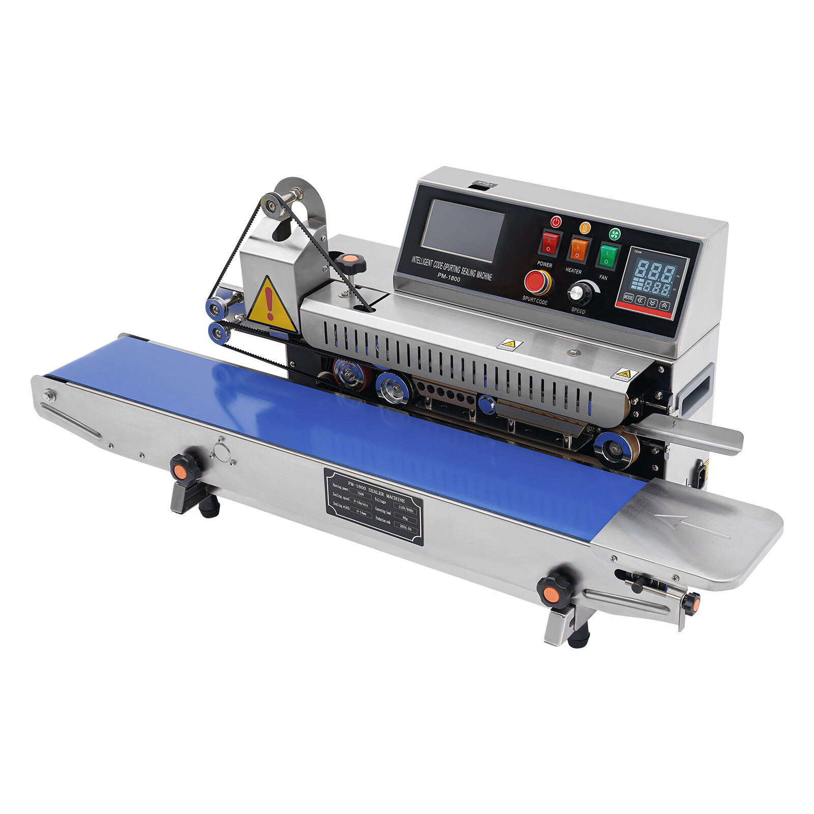 Automatic Inkjet Printing Continuous Sealing Machine Packaging Band Sealer 750W