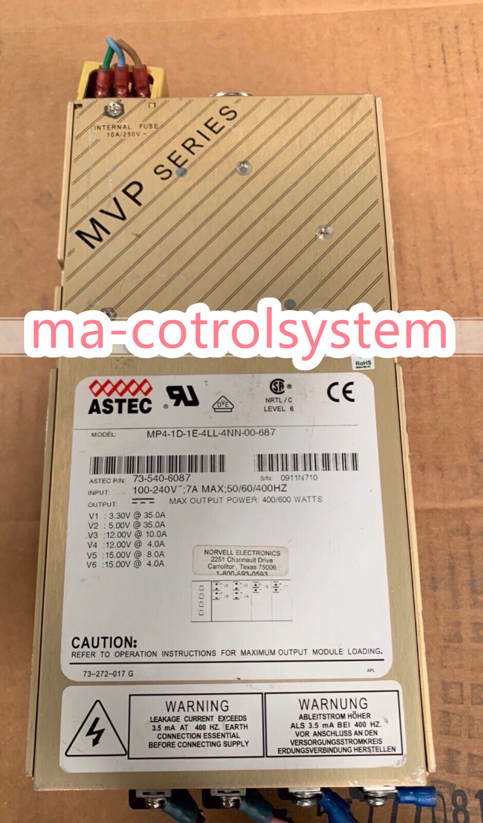 MP4-1D-1E-4LL-4NN-00-687 Used Fast Shipping By DHL