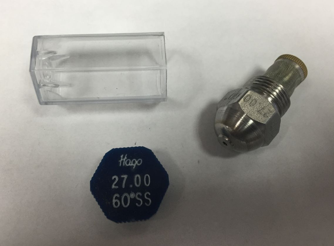 HAGO 27.00 GPH 60 DEGREE SS SEMI SOLID NOZZLE (270060SS 030G2218)