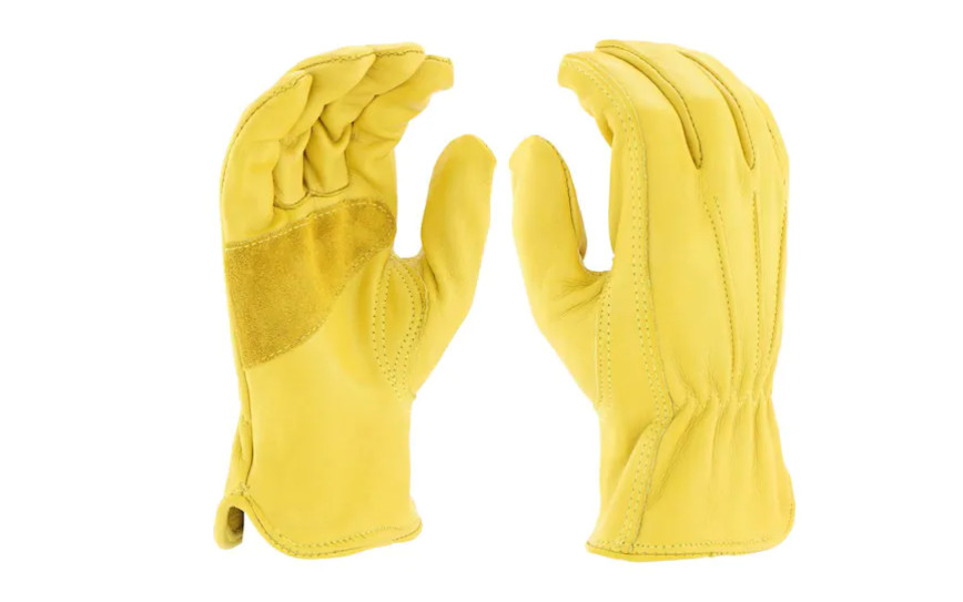 Grain Cowhide Leather Large Work Gloves