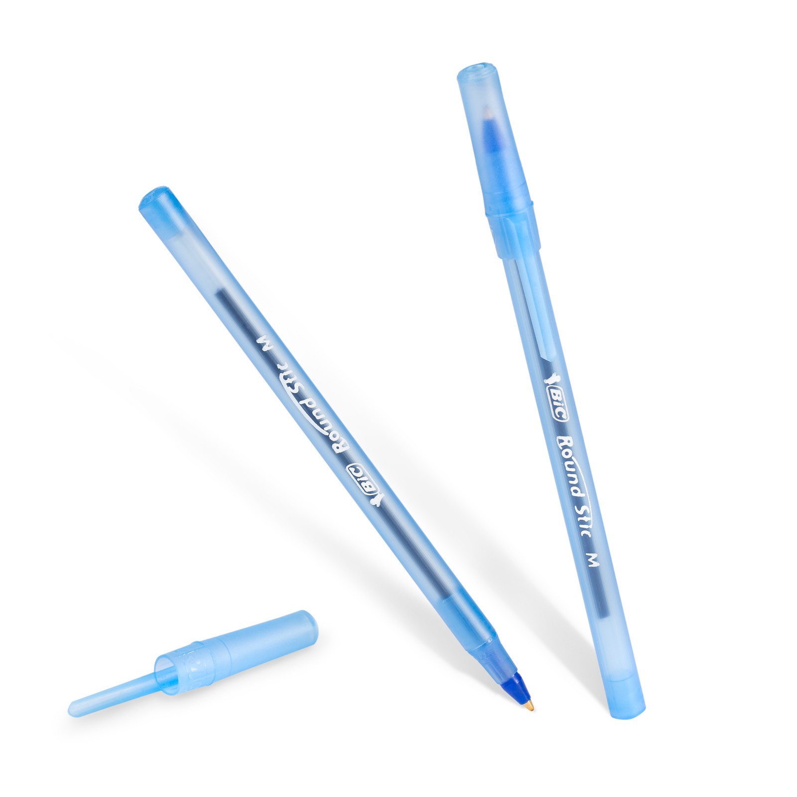 BIC Round Stic Xtra Life Ball Pen, Medium Point (1.0 mm), Blue, 60-Count