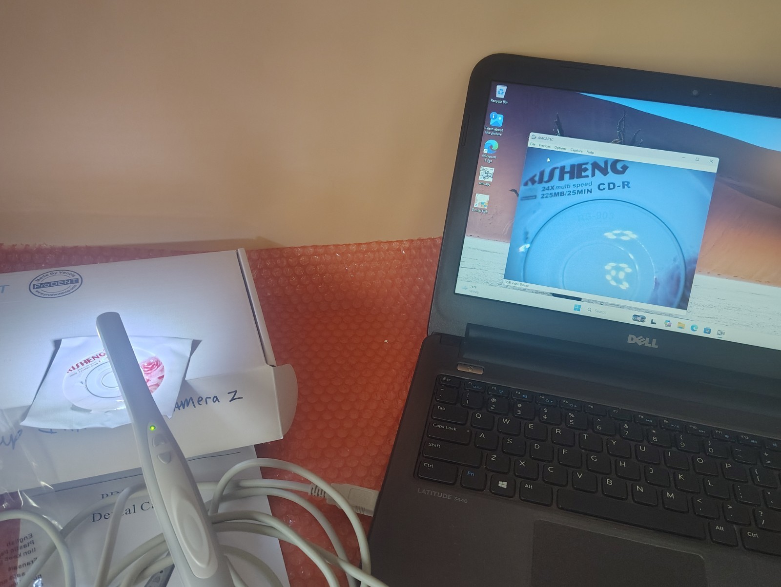 ProDent PD740 USB Dental Intraoral Camera in Original Box w Manual & Software