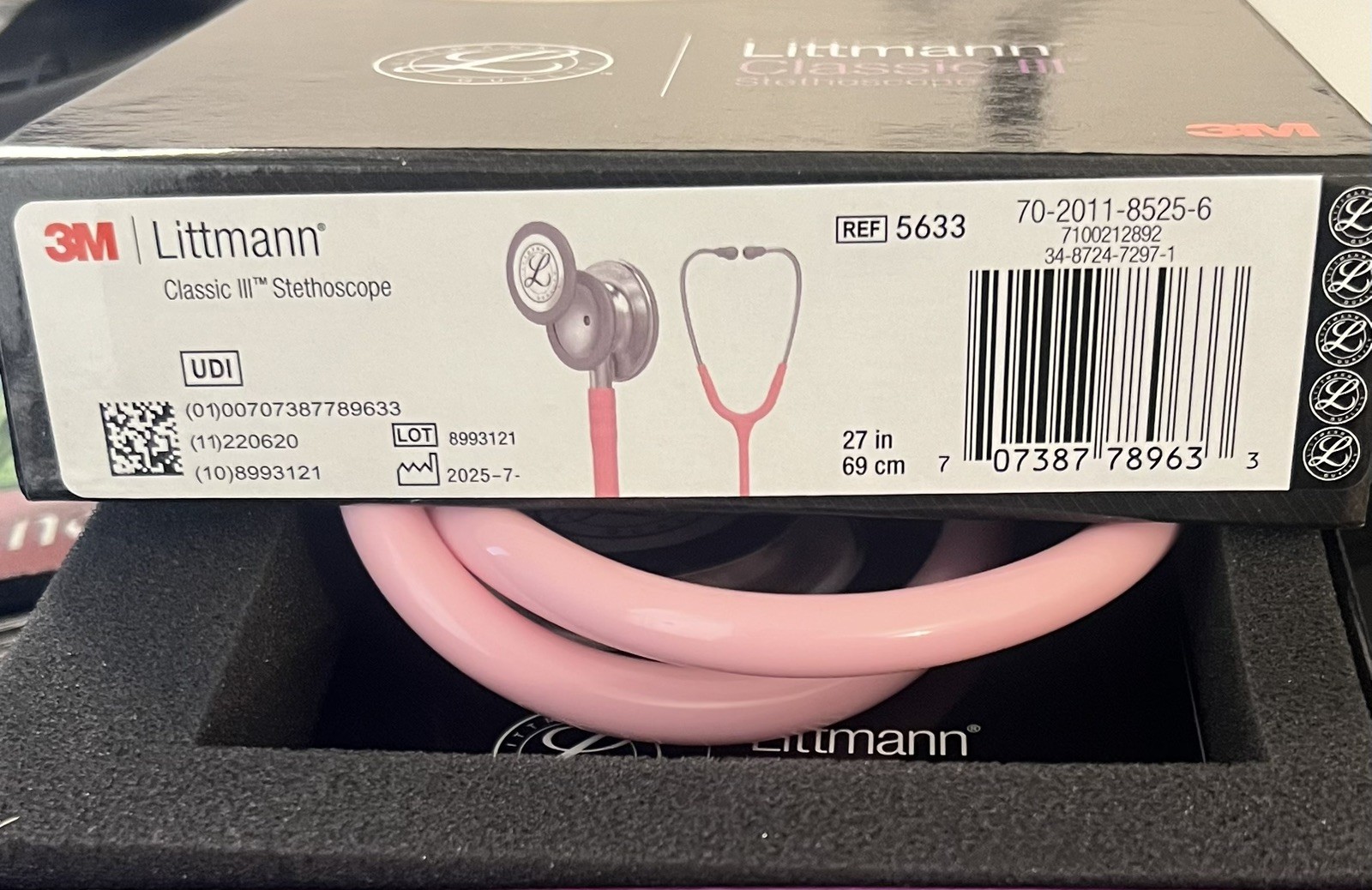 Cardiology Classic III Pink Peal Monitoring Stethoscope Free Shipping OPENBOX