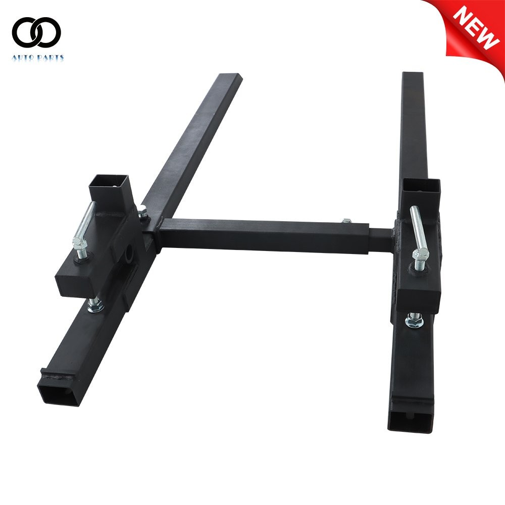 60″ Clamp On Pallet Forks 2000lbs Tractor Bucket With Adjustable Stabilizer Bar