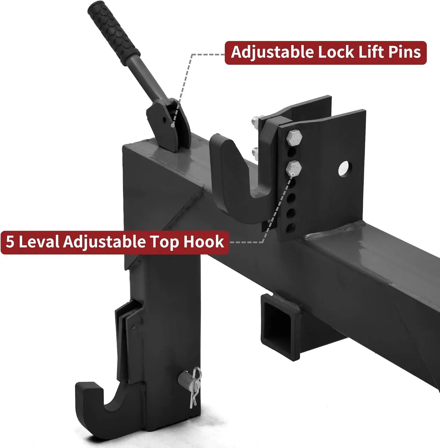 3 Point Quick Hitch Attachment & 2″ Receiver for Category 1 Tractors, 3000 lbs