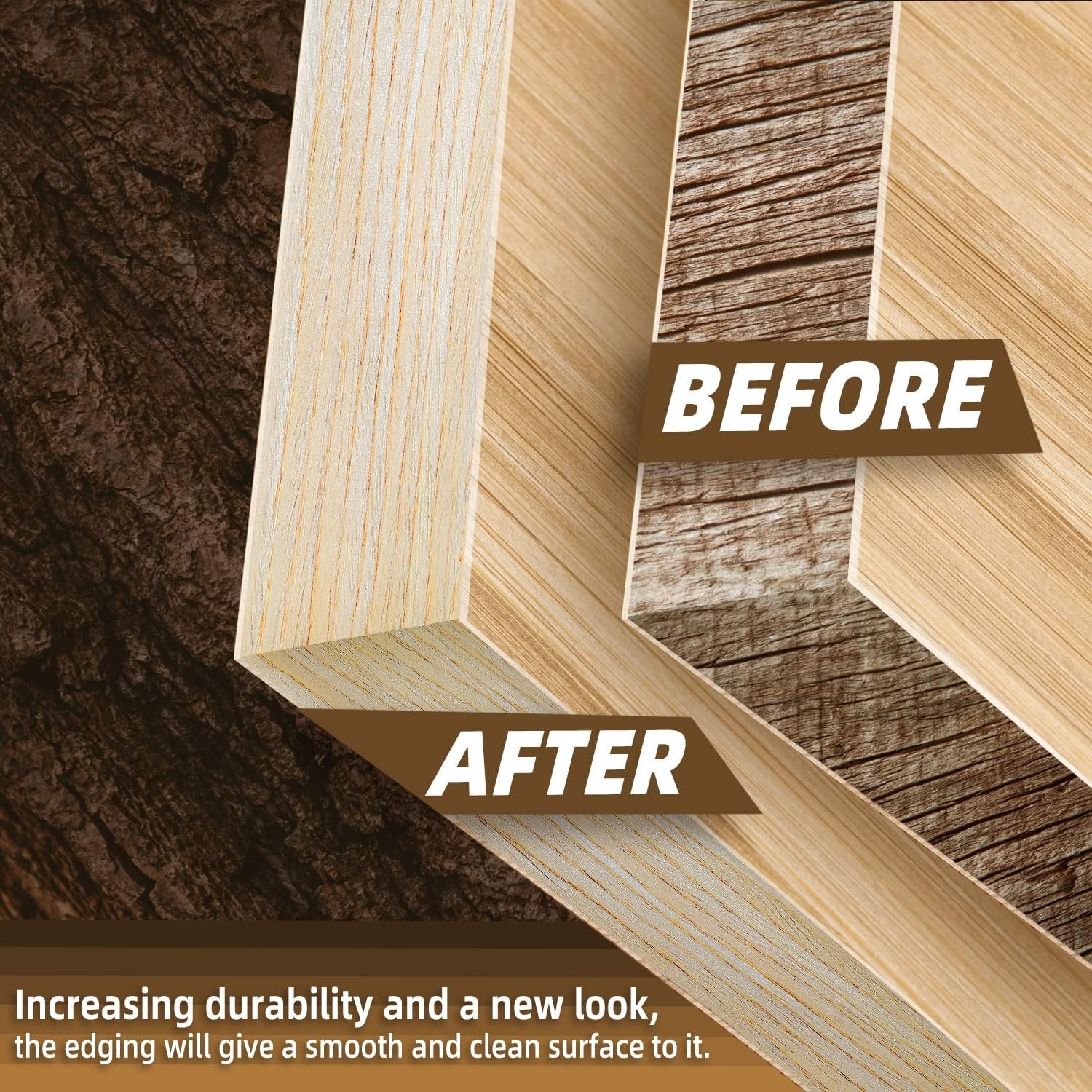Oak Edge Banding 8″ x 15ft – High-Quality Pre-glued Veneer Tape for DIY Projects