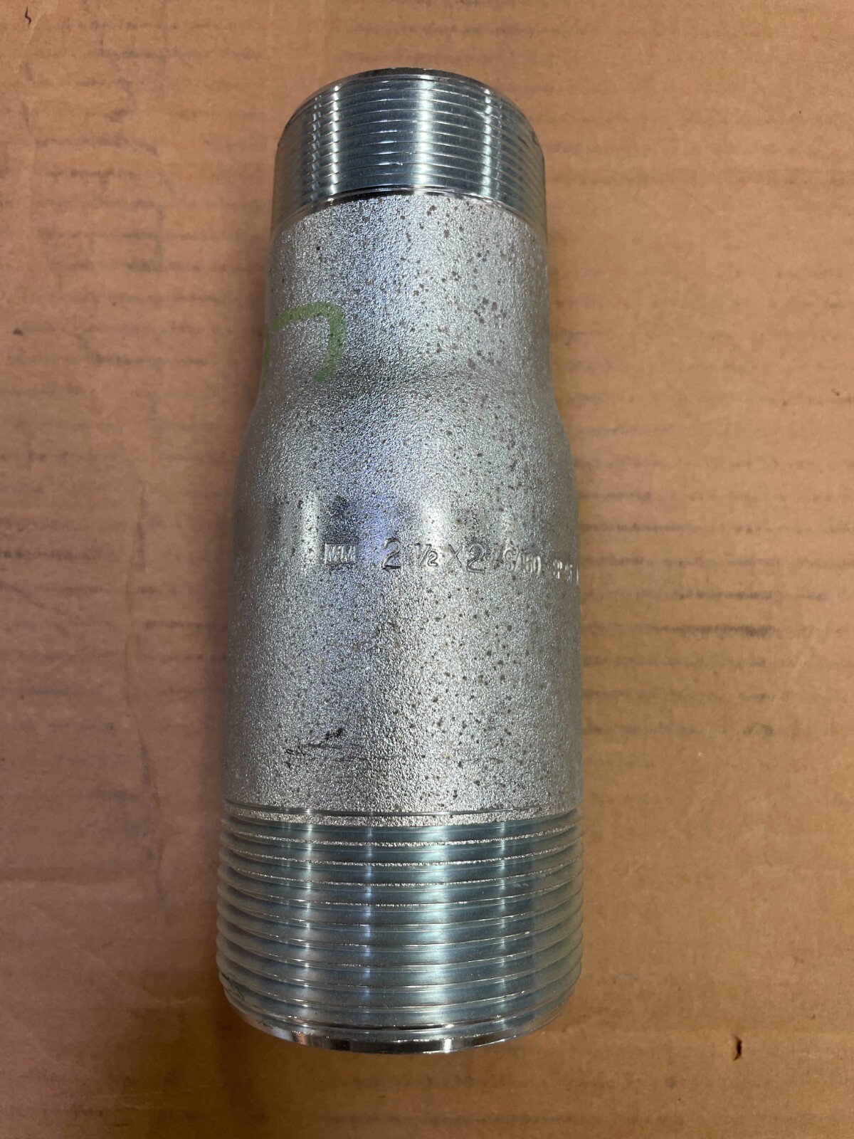 SWAGE NIPPLE 2-1/2″ x 2″ Schedule 160 Concentric Thread Both End A234 WPBN SP95