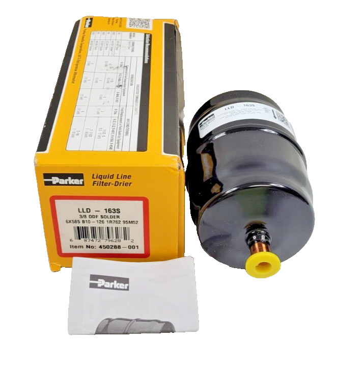 Parker LLD-163S 3/8″ Liquid Line Filter Dryer For HVAC Refrigeration Systems