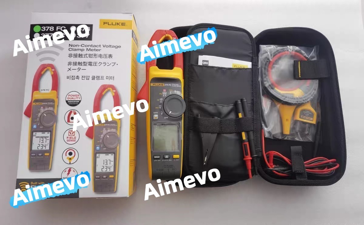 Fluke 378FC AC/DC TRMS Non-Contact Voltage Wireless Clamp w/PQ Indicator & iFlex