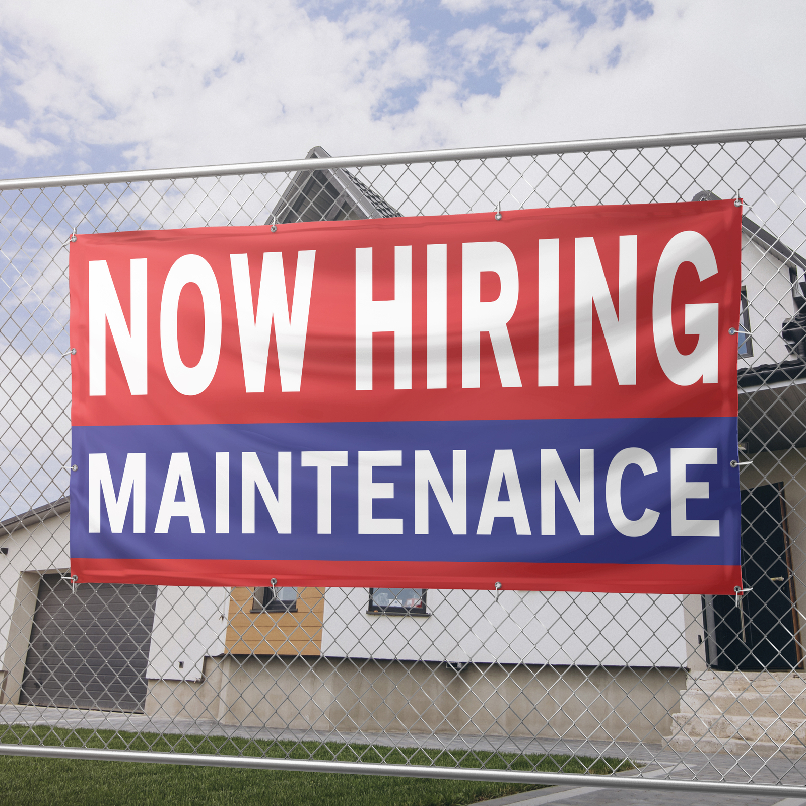 Now Hiring Maintenance 13 oz Heavy Duty Vinyl Banner Handyman Jobs Available