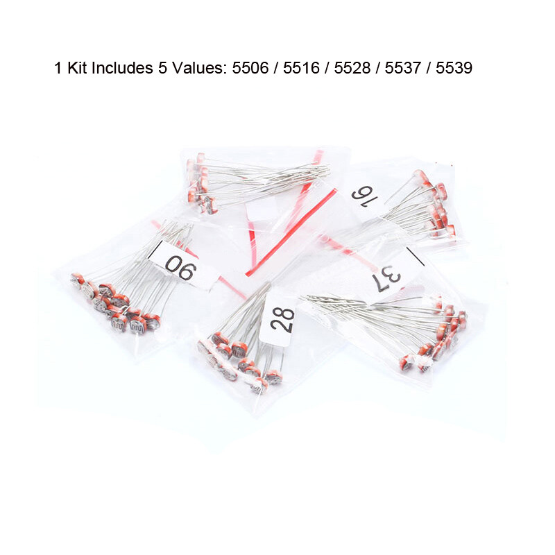 1Set Photoresistor Kit 5506 5516 5528 5537 5539 5 Value 10Pcs/Value 50pcs In All