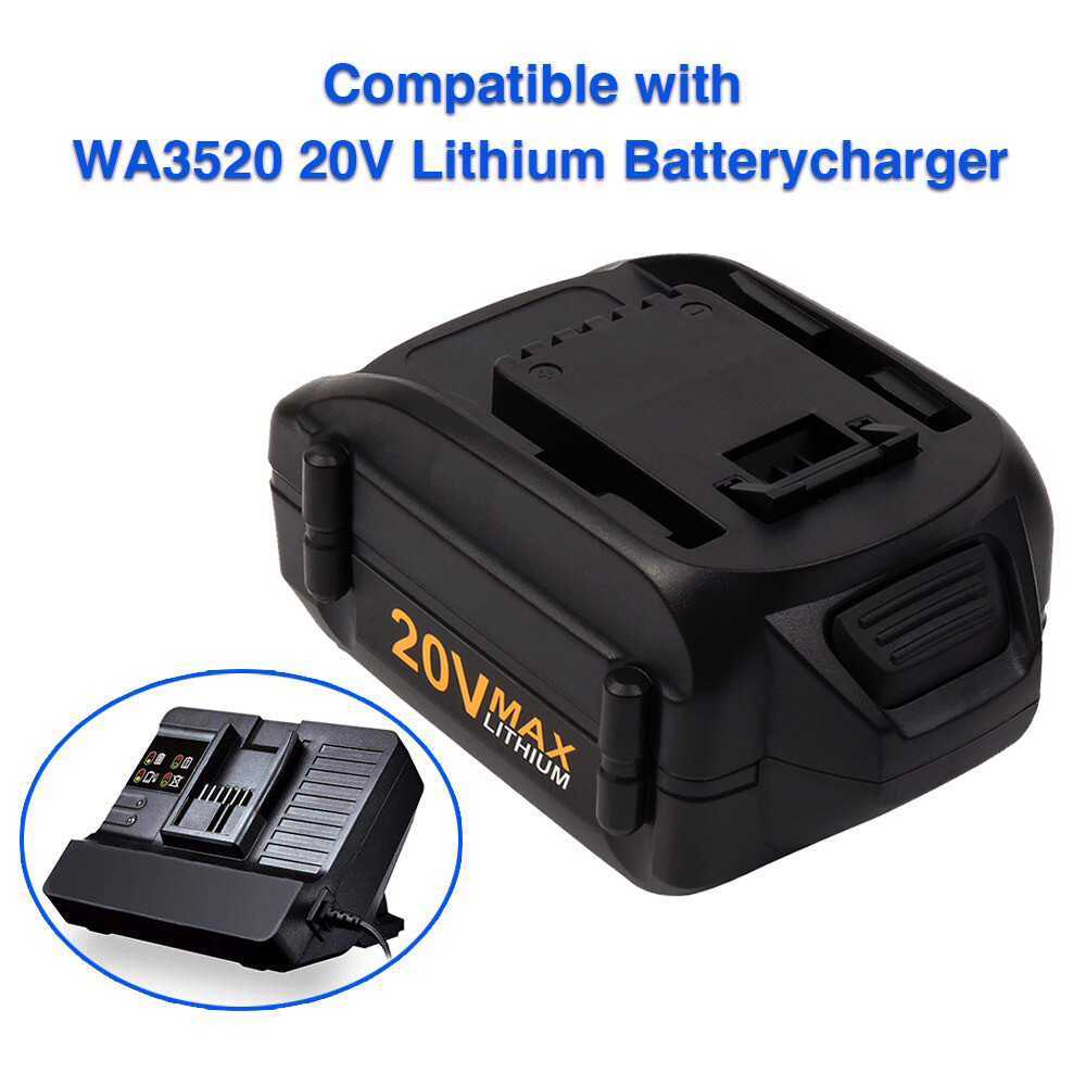 4.0Ah WA3520 WA3575 20V Max Lithium Battery For WA3578 WA3525 For WORX