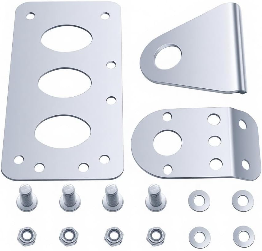 Motorcycles Chrome Side Mount Motorcycle License Plate Bracket Fits for Harley D