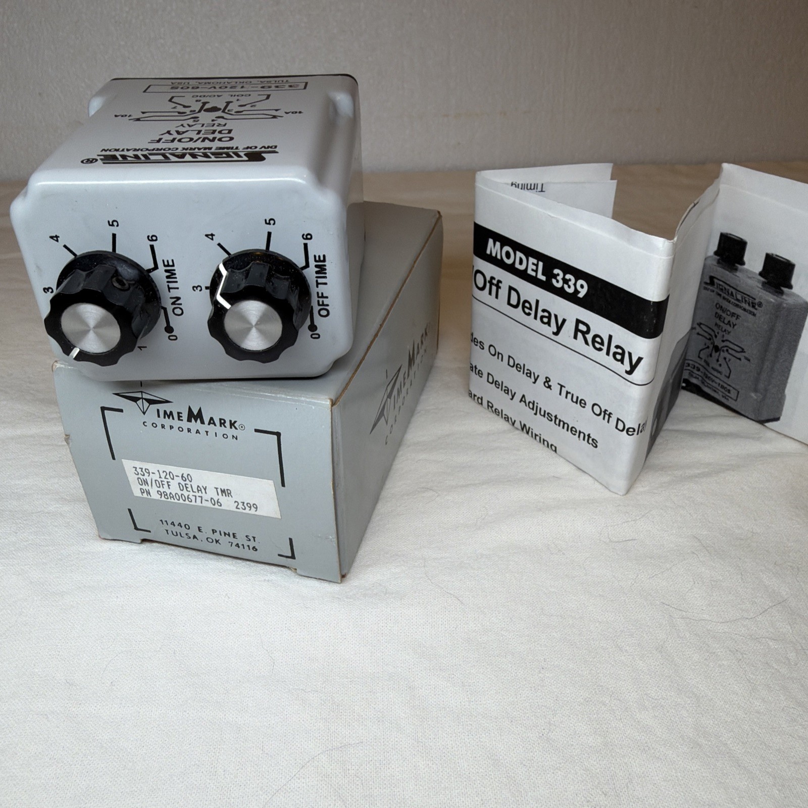 NEW Time Mark Signaline Operate Delay Relay 339-120V-60SEC 120V FREE SHIPPING