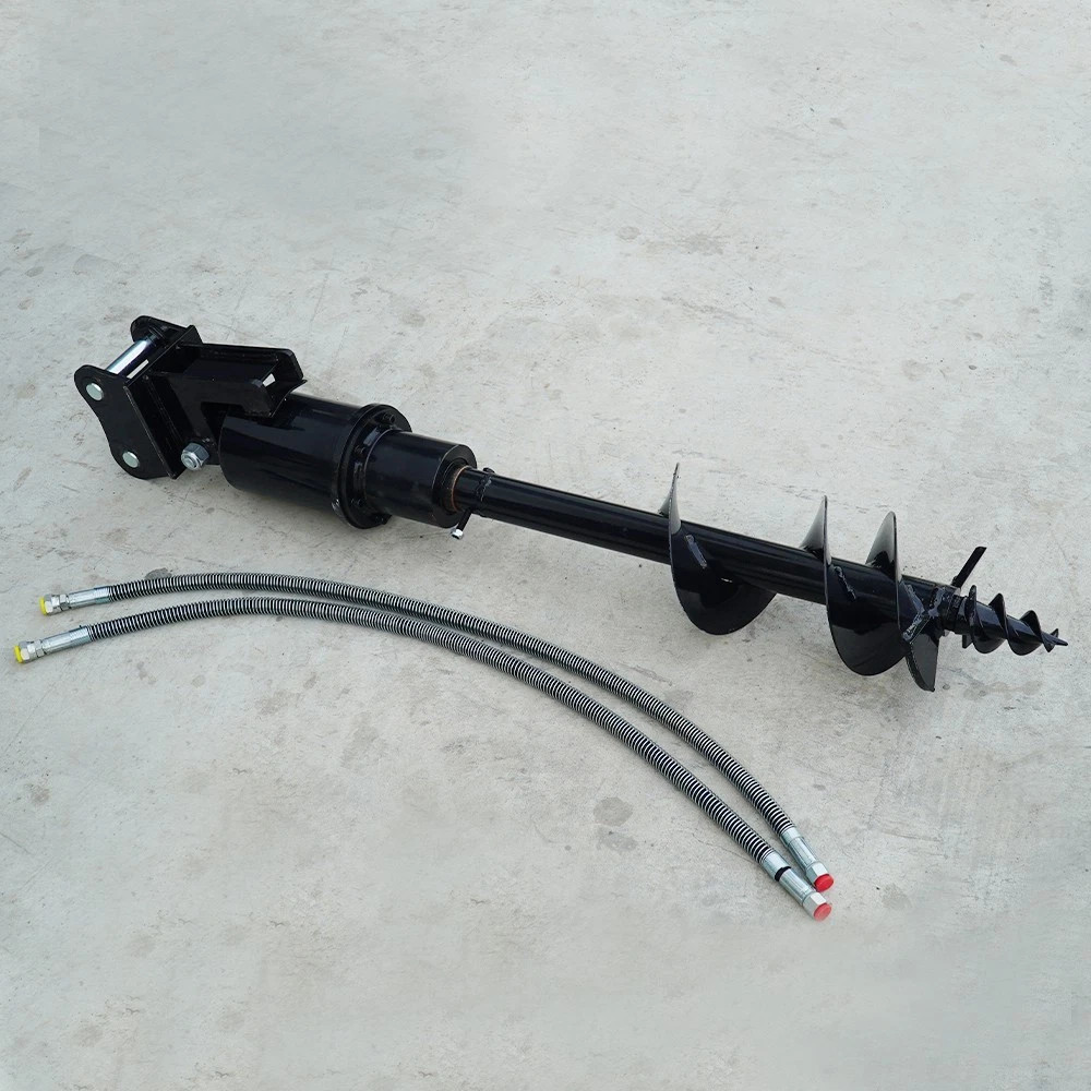 Mini Excavator Attachment Hydraulic 300mm Auger Drill with 25mm Pin FREE SHIP