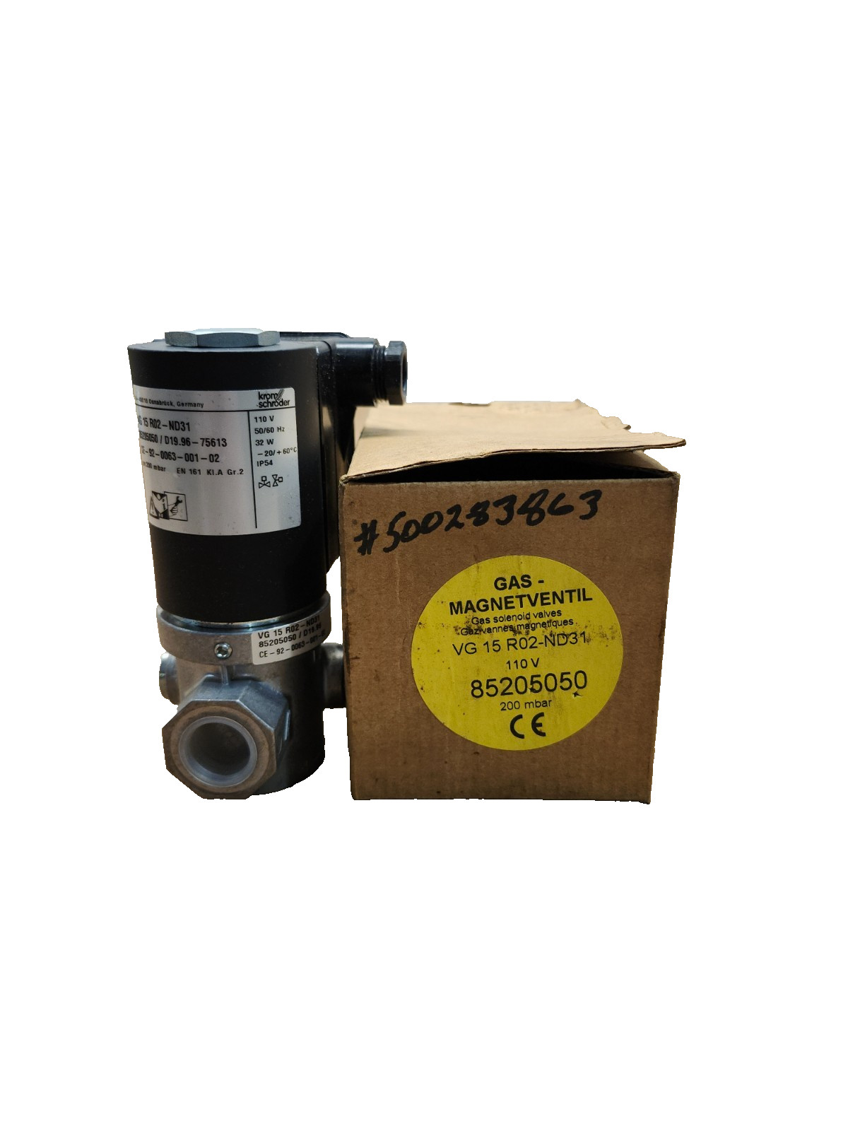 NEW IN BOX KROM SCHRODER GAS-MAGNETVENTIL VG 15 R02-ND31