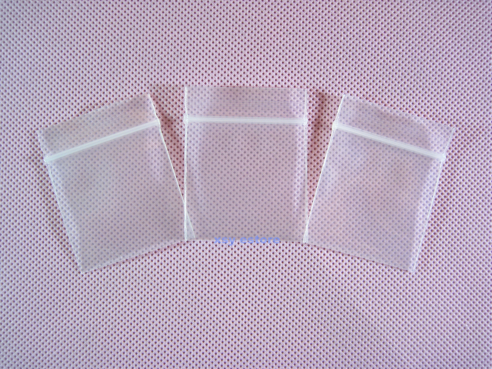 500 Thick Reclosable Zipper Clear Poly Storage Bags 4 Mil_1.2″ x 1.5″_30 x 40mm