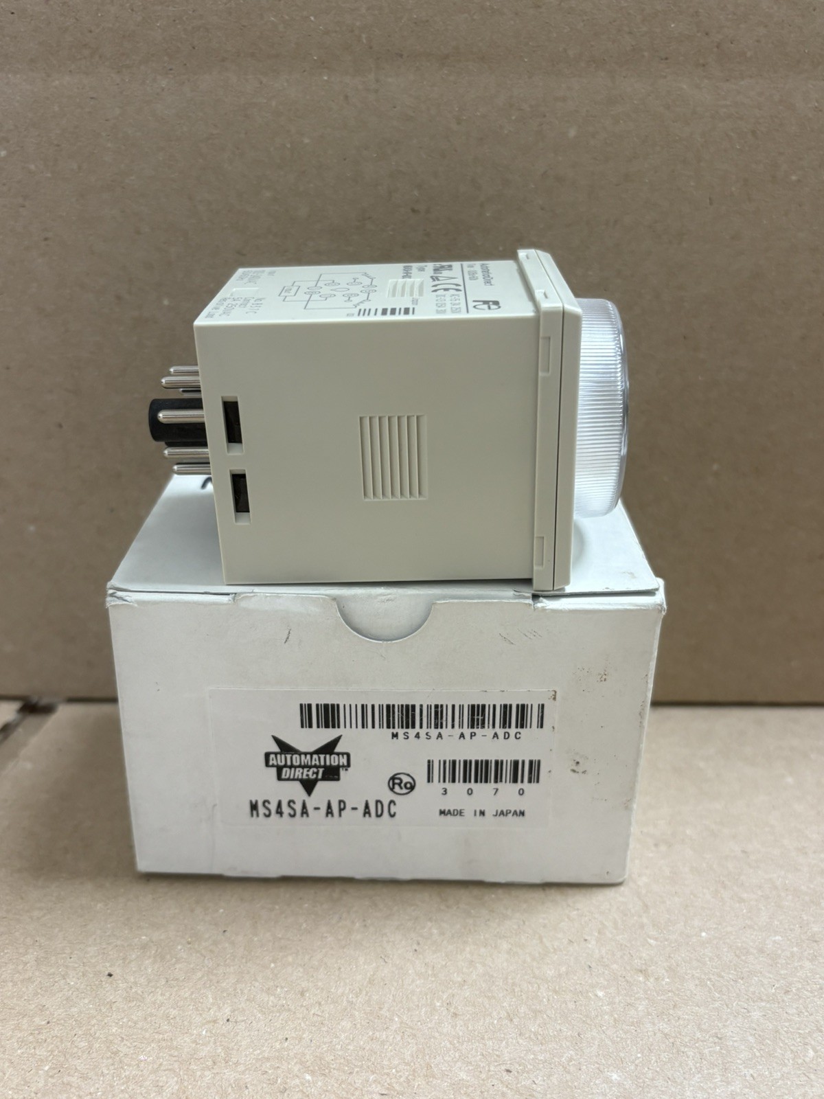 MS4SA-AP-ADC On-delay timer w/ selectable timing range from 0.05sec-60hrs