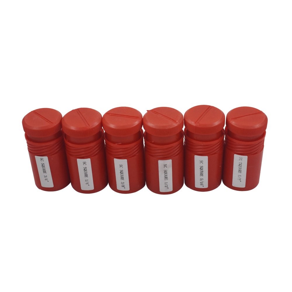 6 Pack 5C Square Collet Set 1/4″,5/16″,3/8″,1/2″,5/8″,3/4″