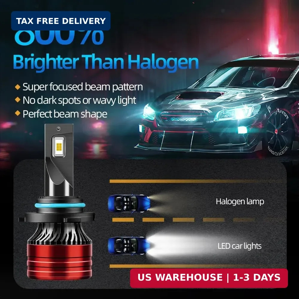 Light Bulbs Compatible for 2016-2020 Honda Civic 9005 High Beam H11 Low Beam H11