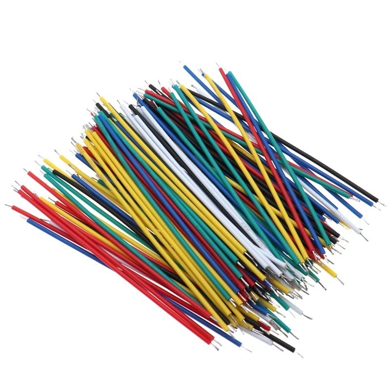 120PCS 24AWG Tin-Plated Breadboard Jumper Wire Kit 8cm PCB Solder Cable 1007-24A