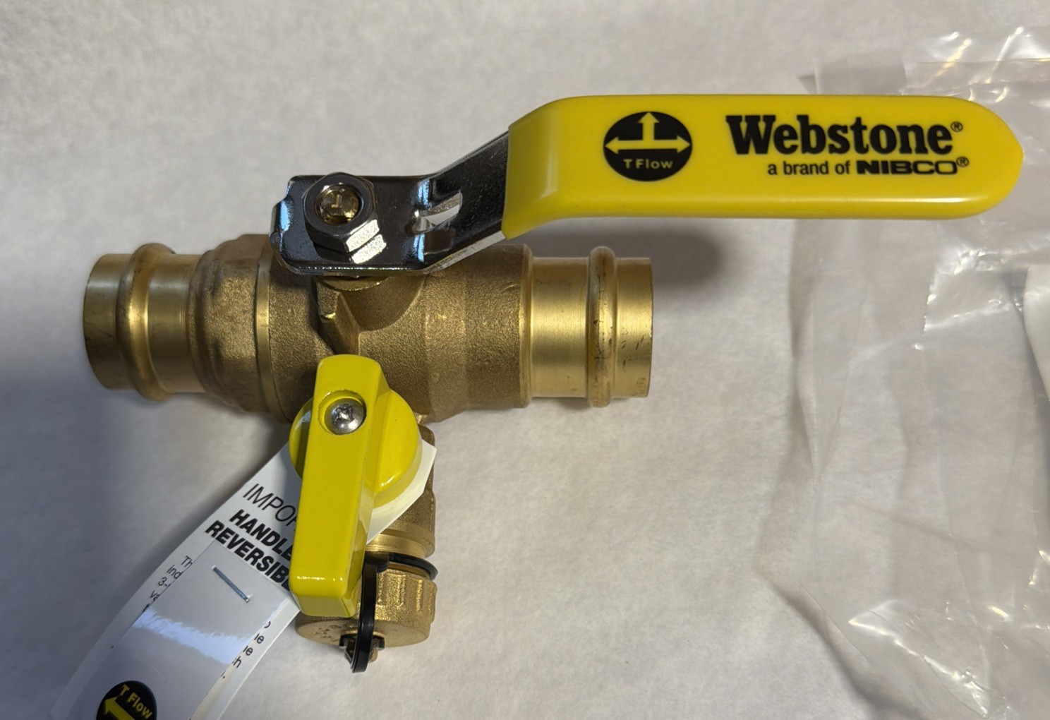 H80614W PRESS PRO- CONNECT BRASS VALVE 250 CWP/ 250°F MAX WEBSTONE NIBCO