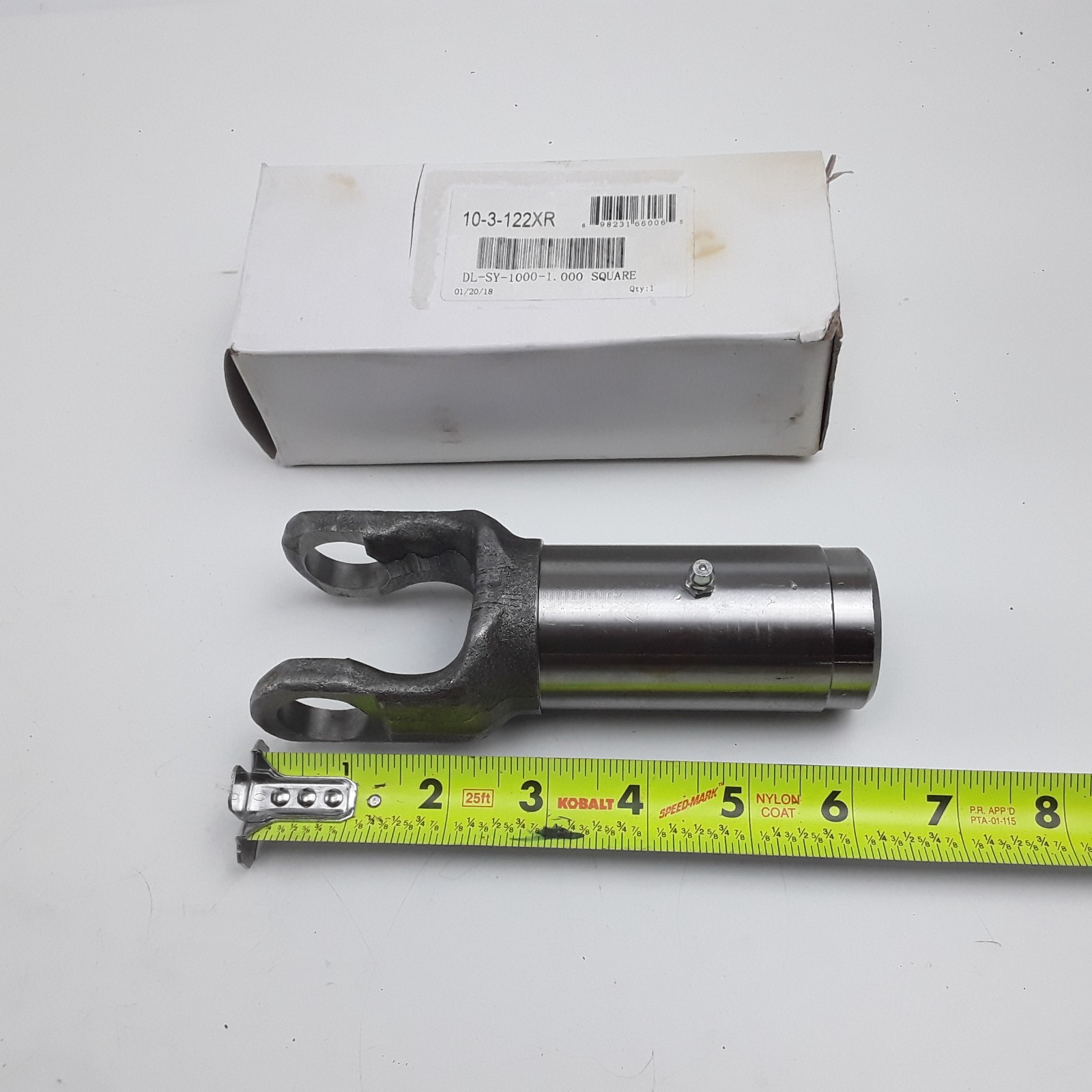 World American Power Take Off (PTO) Slip Yoke – 1″ Square, A= 1.000″ B= 5.500″