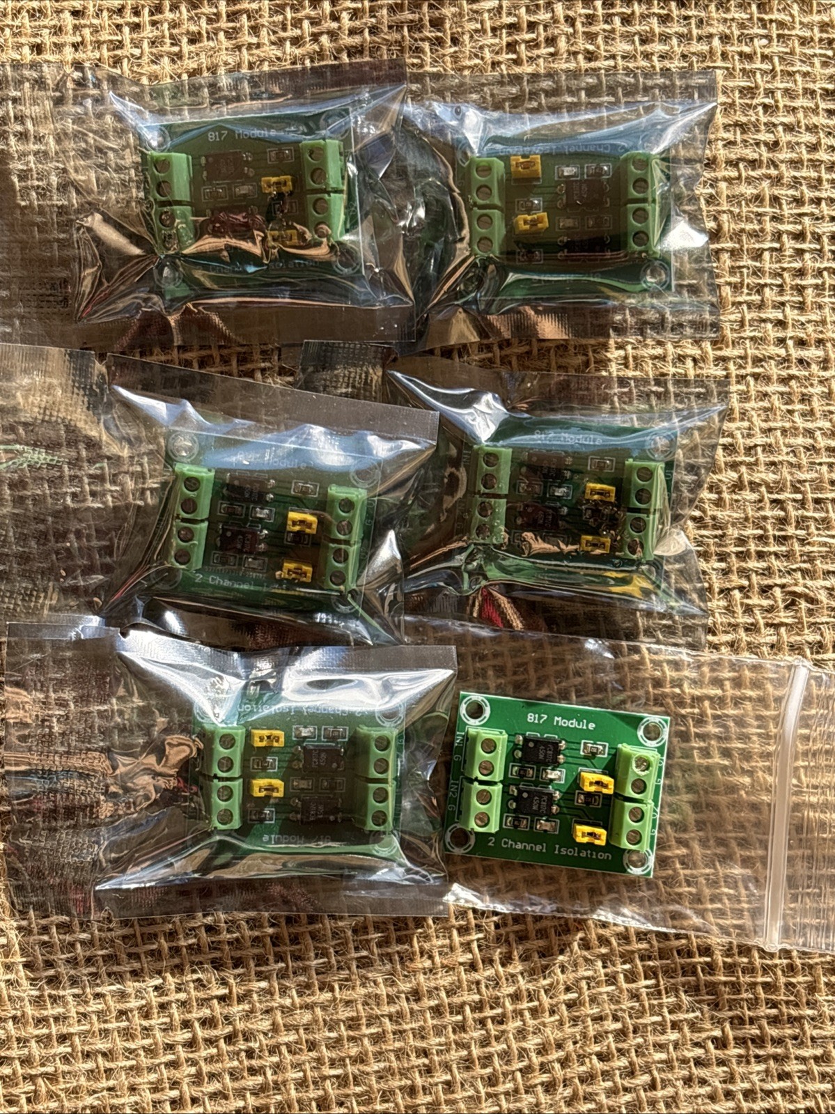 6 PC817 2-Channel 3.6V-30V Optocoupler Isolation Board Voltage Converter Module
