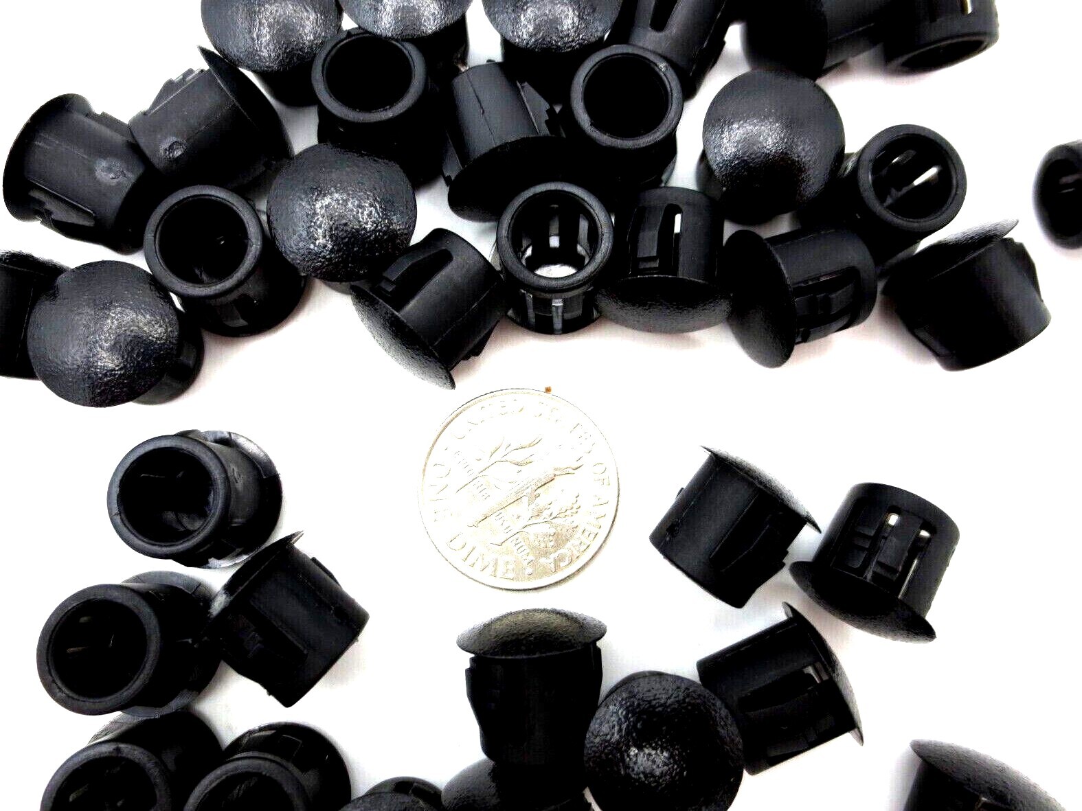 Sheet Metal Panel Hole Plug – Fits 1/2″, 12.7mm Hole – Durable Black Hard Nylon!