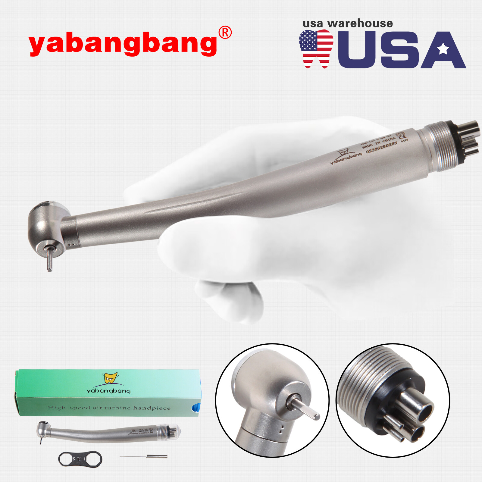 Dental High Speed Handpiece 4Holes Large Head Turbine Fit NSK PANA MAX YDA4
