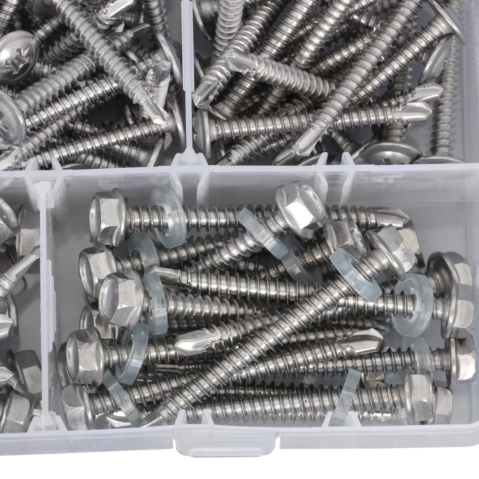 425PC 410 Stainless Steel Self-Tapping Screws #8#10 Self-Drilling Assortment Kit
