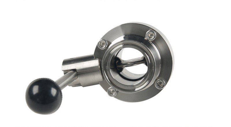 Sanitary Butterfly Valve 6Inch Tri Clamp Clover Tri Clamp Valve with Pull Handle