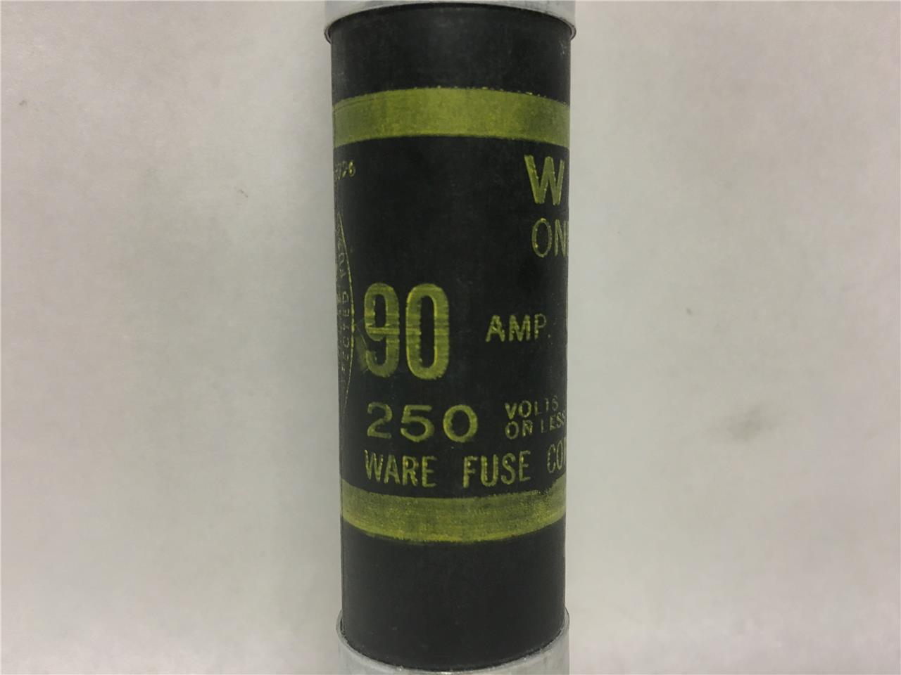 Ware 62-90 One-Time Fuse 250 Volts or Less 90 Amps