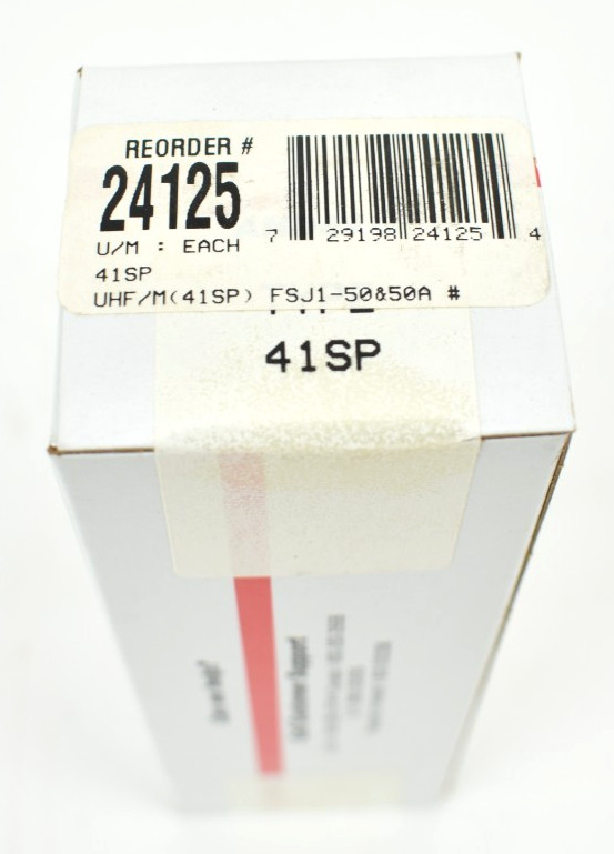 Andrew 41SP UHF Male Connector 1/4″ Heliax FSJ1-50A PL259 RF