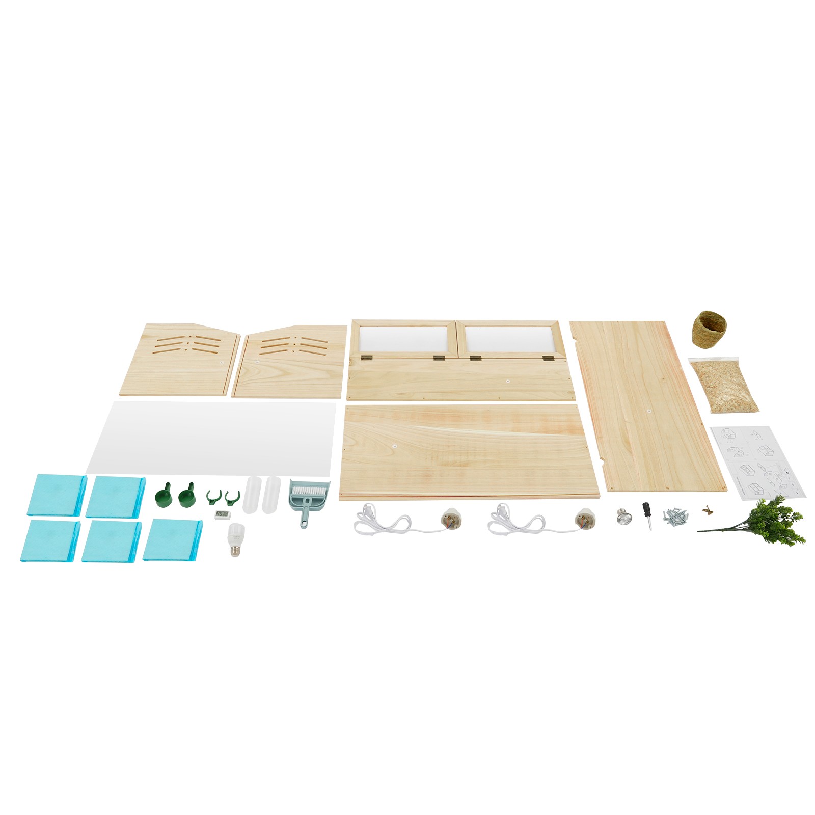 Chicken Brooder Box Indoor Small Animals Brooding Box 31.5*15.75*15.75in
