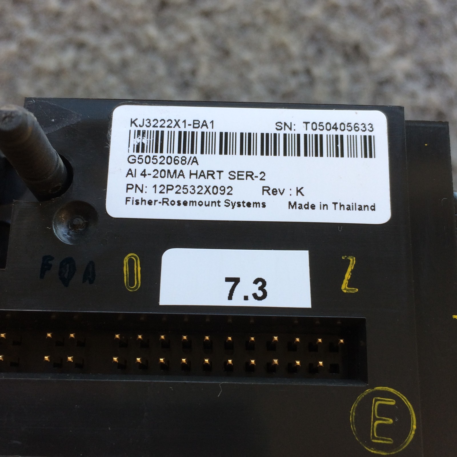 EMERSON DELTAV KJ3222X1-BA1 AI CARD 8 CHANNELS 4-20 MA HART SERIES 2 KJ3222X1BA1